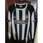 Beşiktaş 2003-2004 Sezonu İlhan Mansız #26 Retro Çubuklu Forma (Uzun Kollu - Puma) from Puma at Turkish Football Shop # 