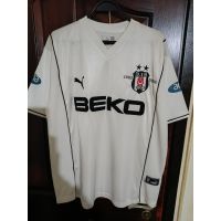 Beşiktaş 2002-2003 Sezonu 100. Yıl Zago #30 Retro Beyaz İç Saha Forması (Puma) from Puma at Turkish Football Shop # 