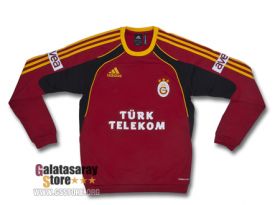 Galatasaray Red Sweat Training Top 10/11 from adidas at Turkish Football Shop # P02890