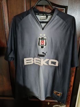 Beşiktaş Puma Away Football Shirt 2003-2004 Beko Grey Original Jersey Men's M from Puma at Turkish Football Shop # 
