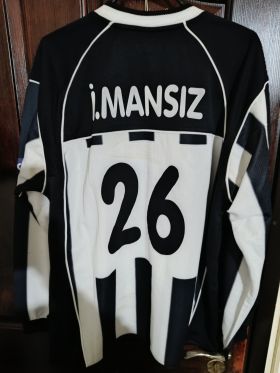Beşiktaş 2003-2004 Sezonu İlhan Mansız #26 Retro Çubuklu Forma (Uzun Kollu - Puma) from Puma at Turkish Football Shop # 