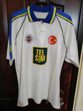 Fenerbahçe 2000-2001 Sezonu Haim Revivo #10 Retro Beyaz Forma from  at Turkish Football Shop # 