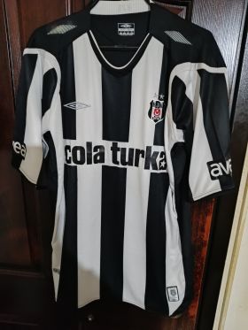 Beşiktaş 2006-2007 Sezonu Mert Nobre #11 Retro Çubuklu Forma (Umbro) from  at Turkish Football Shop # 