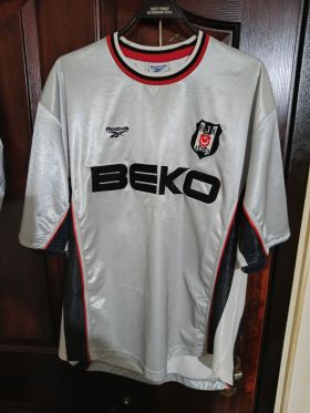 Orijinal 1999-2000 Beşiktaş Reebok Forma – İbrahim Üzülmez #19 Gri Forma from  at Turkish Football Shop # 