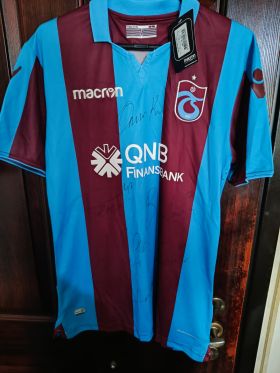 Orijinal Etiketli Trabzonspor 2018/2019 Macron İmzalı Maç Forması (L Beden) from  at Turkish Football Shop # 