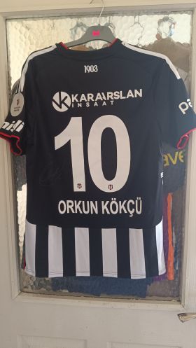 Adidas Beşiktaş 2025/26 Home Jersey Orkun Kökçü #10 Signed – İmzalı BJK Forma from  at Turkish Football Shop # 
