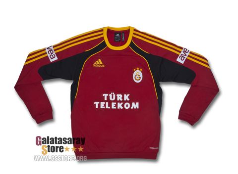 Galatasaray Red Sweat Training Top 10/11 from adidas at Turkish Football Shop # P02890
