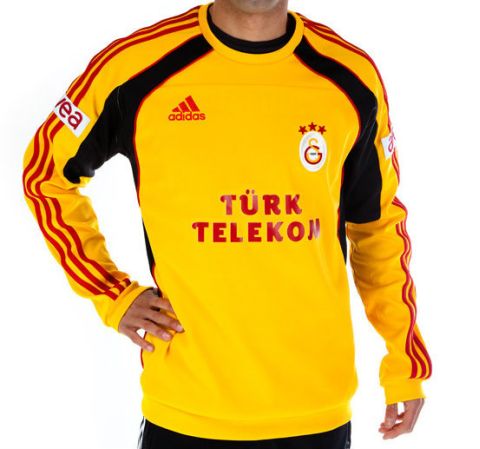 Galatasaray Yellow Sweat Training Top 10/11 from adidas at Turkish Football Shop # P02890