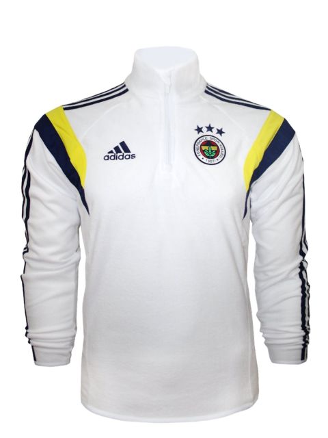 Fenerbahce White Fleece Training Top 2014/15 from adidas at Turkish Football Shop # 