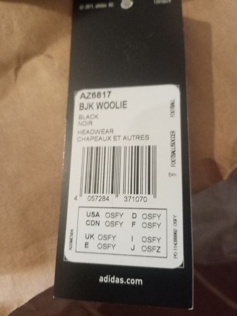 Adidas Beşiktaş BJK Woolie Bere Siyah Beyaz AZ6817 Lisanslı Taraftar Beresi from adidas at Turkish Football Shop # AZ6817