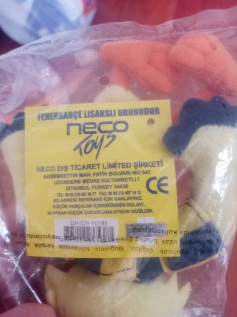 Fenerbahçe Lisanslı Peluş Kanarya Anahtarlık from  at Turkish Football Shop # 