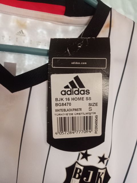 Adidas Beşiktaş 2016-2017 İç Saha Forması Quaresma 17 Climacool Beyaz/Siyah - S Beden from adidas at Turkish Football Shop # BG8470