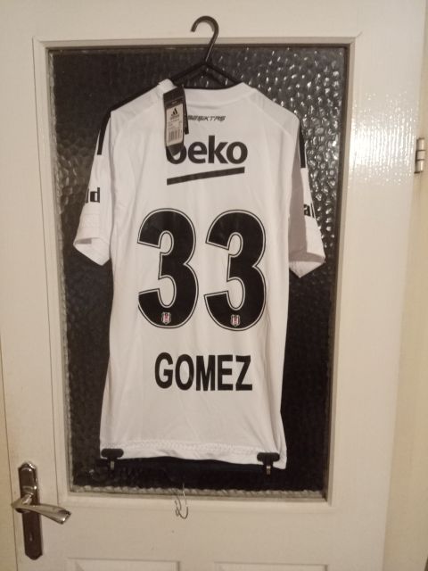 Adidas Beşiktaş 2015-2016 İç Saha Forması Gomez 33 Climacool Beyaz/Siyah - M Beden from adidas at Turkish Football Shop # AN5920