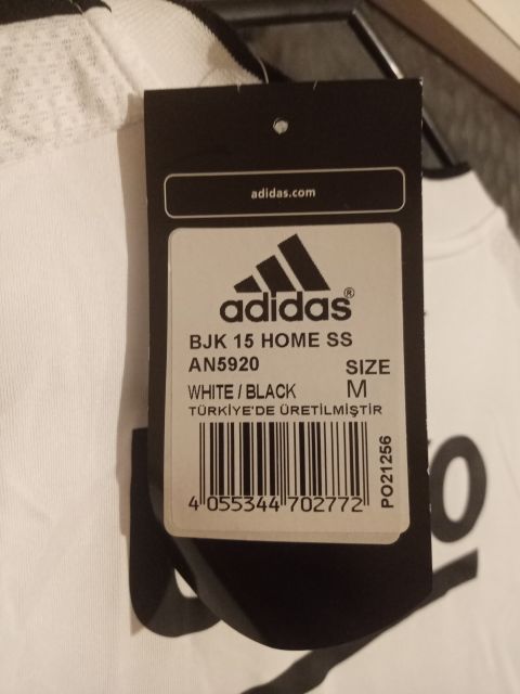 Adidas Beşiktaş 2015-2016 İç Saha Forması Gomez 33 Climacool Beyaz/Siyah - M Beden from adidas at Turkish Football Shop # AN5920