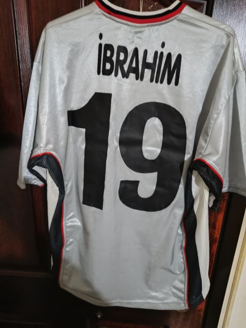 Orijinal 1999-2000 Beşiktaş Reebok Forma – İbrahim Üzülmez #19 Gri Forma from  at Turkish Football Shop # 