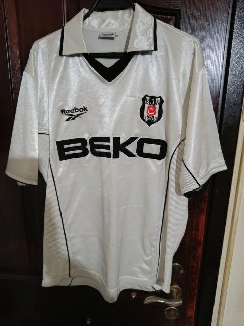 Orijinal 2000-2001 Beşiktaş Reebok Beyaz Forma – Pascal Nouma #21 from  at Turkish Football Shop # 