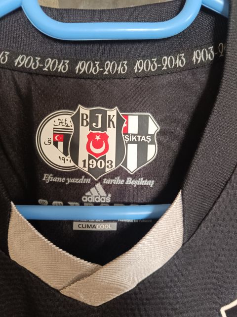 Koleksiyonluk 2012/13 Beşiktaş Toyota Sponsorlu 110. Yıl Özel Siyah Forma - S Beden from adidas at Turkish Football Shop # D03357